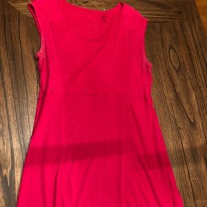 Casual dress with side ruching